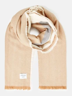 Clearance Joules Bracewell Blanket Scarf Neutral