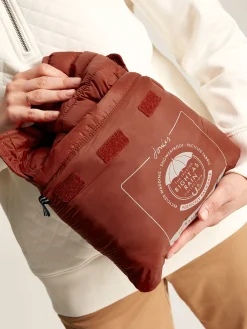 Hot Joules Bramley Showerproof Packable Padded Coat Red