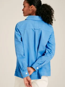 Outlet Joules Brinley Cotton Deck Shirt Blue