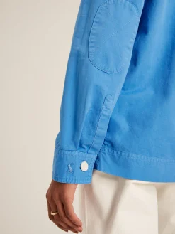Outlet Joules Brinley Cotton Deck Shirt Blue