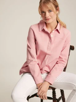Outlet Joules Brinley Cotton Deck Shirt Pink