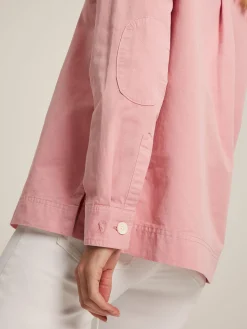 Outlet Joules Brinley Cotton Deck Shirt Pink