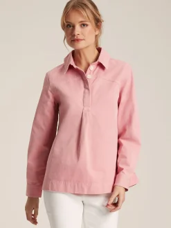 Outlet Joules Brinley Cotton Deck Shirt Pink
