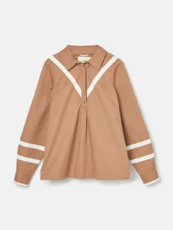 Joules Brinley Tan Brown Cotton Deck Shirt TanBrown