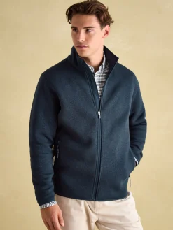 Best Joules Broughton Fleece Jacket Navy