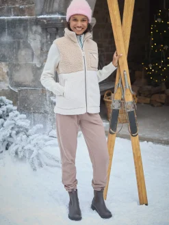 Online Joules Herringbone Jersey Slim Leg Joggers Brown