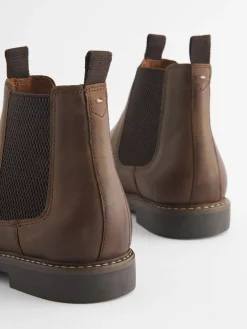 Discount Joules Brown Leather Chelsea Boots BrownLeather