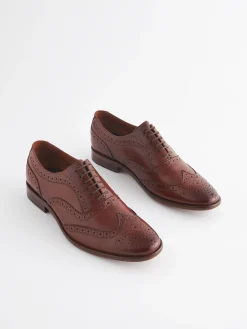 Clearance Joules Brown Leather Oxford Brogues BrownLeather