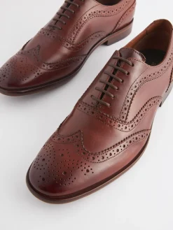 Clearance Joules Brown Leather Oxford Brogues BrownLeather