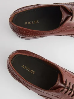 Clearance Joules Brown Leather Oxford Brogues BrownLeather