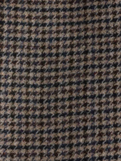 Discount Joules Slim Fit Dogtooth Texture Suit Jacket Brown