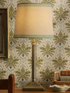 New Joules Buscot Square Base Table Lamp Brass