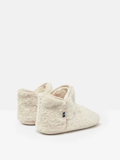 Clearance Joules Cabin Luxe Faux Fur Slipper Boots Oatmeal