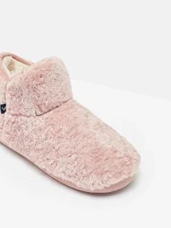 Online Joules Cabin Luxe Faux Fur Slipper Boots Pink