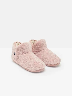 Online Joules Cabin Luxe Faux Fur Slipper Boots Pink