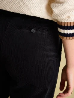 New Joules Calla Corduroy Tapered Trousers Navy