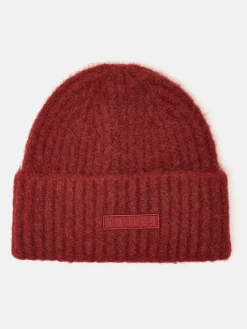 Clearance Joules Caversham Beanie Hat Burgundy