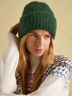 Discount Joules Caversham Beanie Hat Green