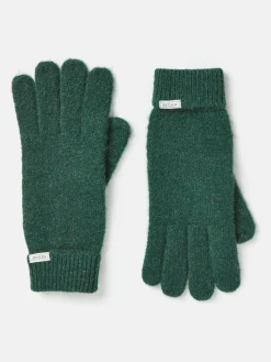 Sale Joules Caversham Knitted Gloves Green