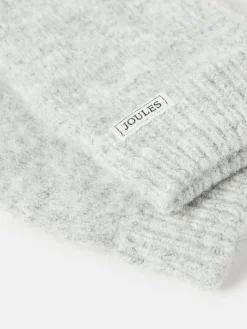 Online Joules Caversham Knitted Gloves Grey