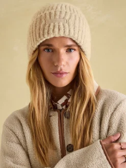 New Joules Caversham Beanie Hat Oatmeal