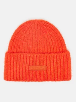 Joules Caversham Beanie Hat Orange