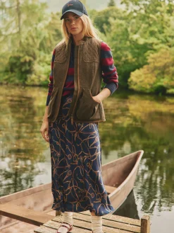 Sale Joules Cawthorne Tweed Gilet Brown