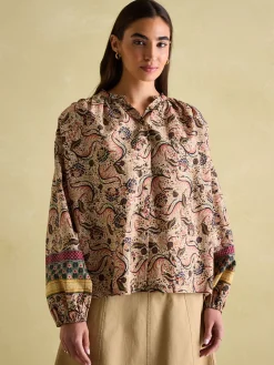 Sale Joules Cecilia Button Down Blouse Paisley