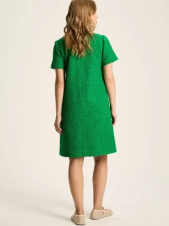 Discount Joules Celeste Mini Boucle Dress Green