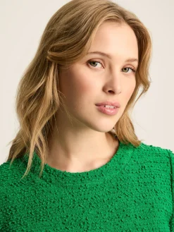 Discount Joules Celeste Mini Boucle Dress Green