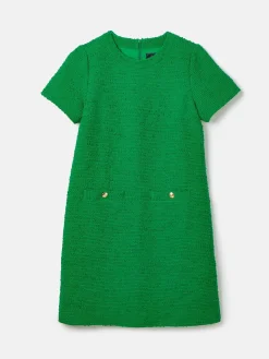 Discount Joules Celeste Mini Boucle Dress Green