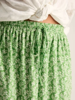 Sale Joules Celia Jersey Midi Skirt Green