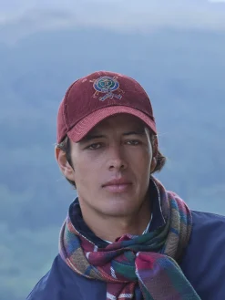 New Joules Chadwick Corduroy Cap Burgundy