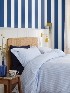 Outlet Joules Coast Blue Harborough Stripe 10M Wallpaper CoastBlue