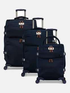Sale Joules Coast Large 4 Wheel Soft Suitcase Navy