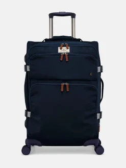 Best Joules Coast Medium 4 Wheel Soft Suitcase Navy