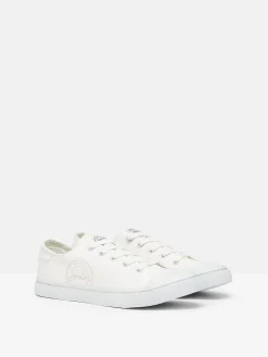 Sale Joules Coast Canvas Pumps White