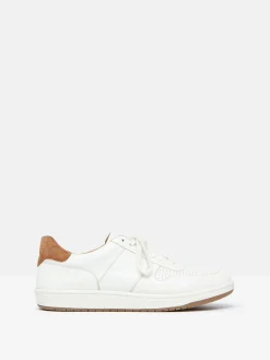 Online Joules Colston Leather Trainers White
