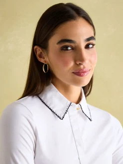 Best Joules Cordelia Long Sleeve Top White