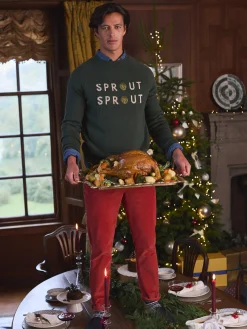 Joules Cracking Sprout Crew Neck Jumper Green