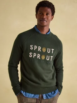 Joules Cracking Sprout Crew Neck Jumper Green