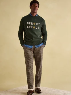 Joules Cracking Sprout Crew Neck Jumper Green