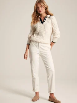 Discount Joules Slim Fit Chino Trousers Cream