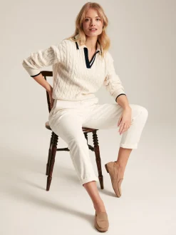 Discount Joules Slim Fit Chino Trousers Cream