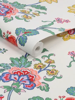 Online Joules Vine Cottage Floral 10M Wallpaper Cream