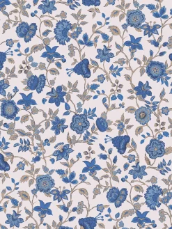 Online Joules Trailing Scot 10M Wallpaper Cream/Blue