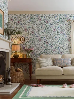 Discount Joules Festival Flowers 10M Wallpaper Cream/Multi