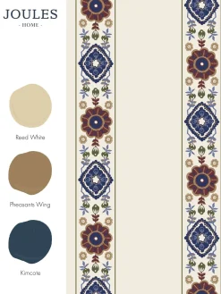 Hot Joules Grove Border Cream/Multi 10M Wallpaper CreamMulti