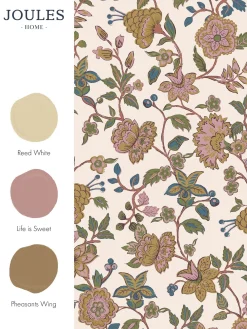 Online Joules Scot Floral 10M Wallpaper Cream/Multi