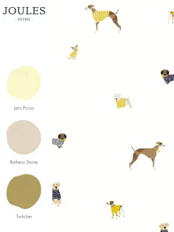 Sale Joules Harbour Dogs 10M Wallpaper Creme